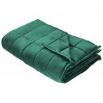 Beliani Cobertor Acolchoado Nereid de Microfibra Verde 100x150x2