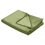 Beliani Capa para Cobertor Pesado Rhea de Poliéster Verde