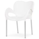 Joluce Cadeira Heart Branca 57x56x43/78cm