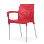 Joluce Cadeira Allexa Rattan Vermelho Ruby 60x54x45/82cm