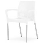 Joluce Cadeira Allexa Rattan Branca 60x54x45/82cm