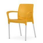 Joluce Cadeira Allexa Rattan Amarelo Mel 60x54x45/82cm