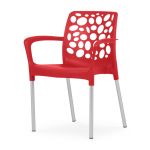 Joluce Cadeira Alexa Round Vermelho Ruby 60x54x45/72cm
