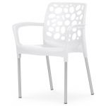 Joluce Cadeira Alexa Round Branca 60x54x45/72cm