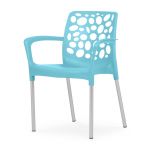 Joluce Cadeira Alexa Round Azul Sky 60x54x45/72cm