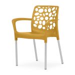 Joluce Cadeira Alexa Round Amarelo Mel 60x54x45/72cm