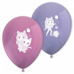 Decorata Party Balões de Látex Gabby's Dollhouse Rosa/Roxo 8 unidades