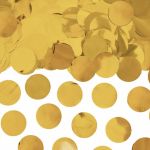 Omnific Confetis em Forma de Círculo Metalizados Dourados 15g