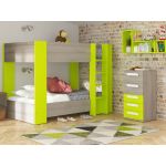 Ideia Home Design Beliche Milly (190x90 cm)(Cinza, Verde) Cinza, Verde 196,4 x 145,6 x 108,5 cm