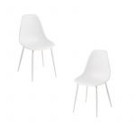 Conjunto 2 Cadeiras Mykle Total Branco