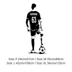 Adesivos de Parede de Futebol FC Decalque Personalizados Mod31 Size L