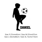 Adesivos de Parede de Futebol FC Decalque Personalizados Mod21 Size L
