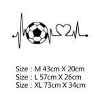 Adesivos de Parede de Futebol FC Decalque Personalizados Mod19 Size L