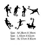Adesivos de Parede de Futebol FC Decalque Personalizados Mod16 Size L