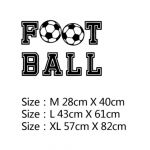Adesivos de Parede de Futebol FC Decalque Personalizados Mod15 Size L