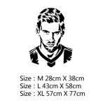 Adesivos de Parede de Futebol FC Decalque Personalizados Mod11 Size XL