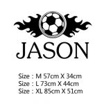 Adesivos de Parede de Futebol FC Decalque Personalizados Mod10 Size L