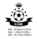 Adesivos de Parede de Futebol FC Decalque Personalizados Mod08 Size L