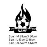 Adesivos de Parede de Futebol FC Decalque Personalizados Mod05 Size XL