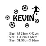 Adesivos de Parede de Futebol FC Decalque Personalizados Mod04 Size L