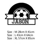 Adesivos de Parede de Futebol FC Decalque Personalizados Mod03 Size L