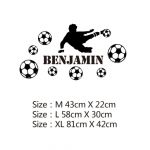 Adesivos de Parede de Futebol FC Decalque Personalizados Mod02 Size L