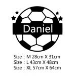 Adesivos de Parede de Futebol FC Decalque Personalizados Mod01 Size L
