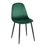 Cadeira Teok Black Veludo Verde