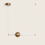 efectoLED Candeeiro Suspenso LED 14W Metal Nolson Dourado Branco Quente 3000K - 108793_221611