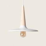 efectoLED Candeeiro Suspenso Metal e Madeira Bekasi Branco - 103104_211224