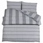 vidaXL Conjunto de Capa de Edredão 260x240 cm Algodão Cinzento - 3599969742