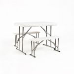 Presentes Miguel Conjunto Resin de mesa e bancos