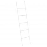Beliani Suporte para Toalha Aribibi de Ferro Branco 50x2x165