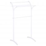 Beliani Suporte para Toalha Yopal de Aço Branco 51x37x91