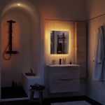 Sensea Espelho com Iluminação led 60x70 cm Transparente Neo Line