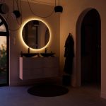 Sensea Espelho com Iluminação led 100 cm Prateado Modern