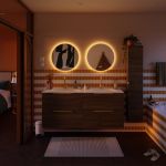 Sensea Espelho com Iluminação led 60 cm Transparente Neo Line