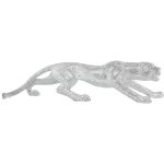 Figura Decorativa Alexandra House Living Prateado Plástico Pantera 115 x 26 x 24 - D1627042
