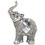 Figura Decorativa Alexandra House Living Prateado Plástico Elefante 13 x 22 x 30 cm - D1622949