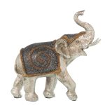 Figura Decorativa Alexandra House Living Prateado Plástico Elefante 12 x 24 x 23 - D1622837
