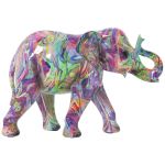 Figura Decorativa Alexandra House Living Multicolor Plástico Elefante Quadro 13 x 21 x 29 - D1623099