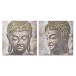 Home Esprit Pintura Buda Oriental 100 x 3 x 100 cm (2 Unidades) - S3055698