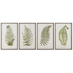 Home Esprit Pintura Pteridófitas Cottage 45 x 2,5 x 70 cm (4 Unidades) - S3055709