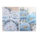 Home Esprit Pintura Romântico 80 x 3 x 120 cm (2 Unidades) - S3053335