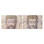 Home Esprit Pintura Buda Oriental 120 x 3 x 80 cm (2 Unidades) - S3055697
