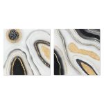 Home Esprit Pintura Abstrato 80 x 3 x 80 cm (2 Unidades) - S3054749