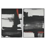 Home Esprit Pintura Abstrato Urbana 100 x 4 x 140 cm (2 Unidades) - S3054783