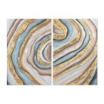 Home Esprit Pintura Moderno 80 x 3 x 120 cm (2 Unidades) - S3053326