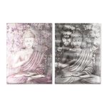 Home Esprit Pintura Buda Oriental 60 x 2,7 x 80 cm (2 Unidades) - S3053458
