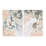 Home Esprit Pintura Tropical 90 x 3,7 x 120 cm (2 Unidades) - S3053470